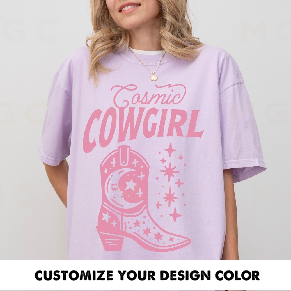 Comfort Colors Cosmic Cowgirl Graphic Tee